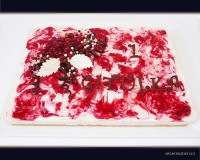 Cheescake s malinami.
